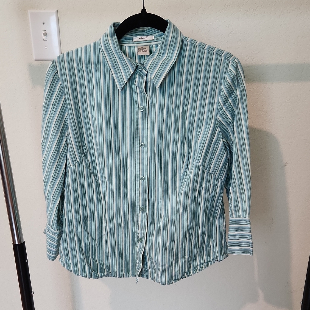 Striped Button-Up Shirt SOLD OFFLINE